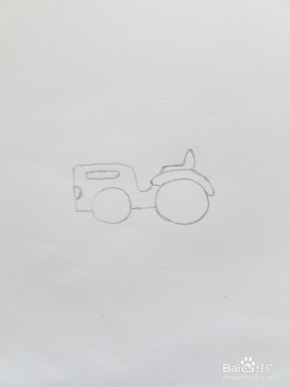 简笔画：拖拉机的画法