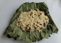 腊肠香菇荷叶饭小妙招