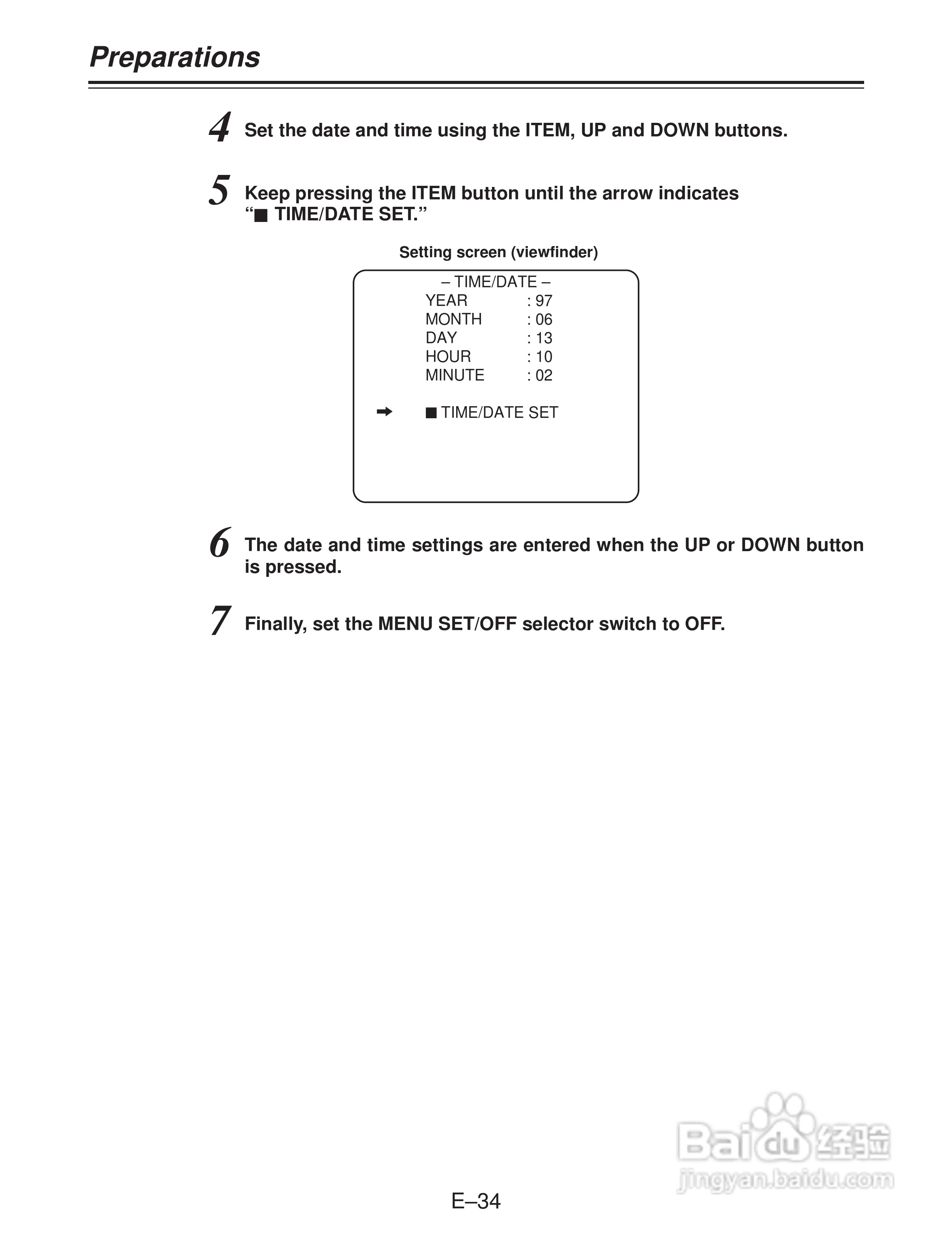 松下AJ-D215HE数码摄像机说明书:[4]