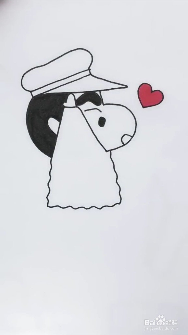 蜡笔小新的简笔画如何画？