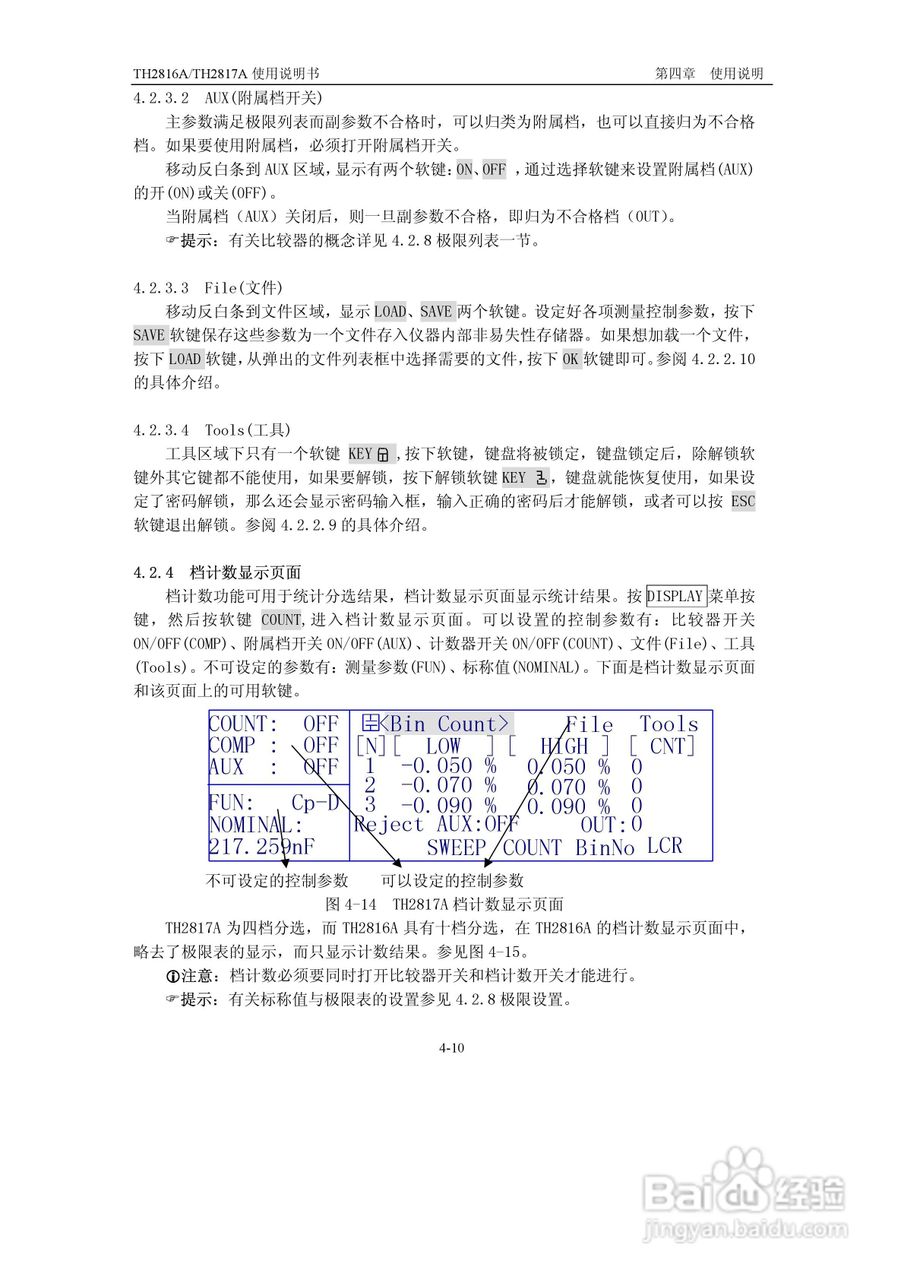 锦流源电子TH2817A/TH2816A LCR数字电桥说明书:[4]
