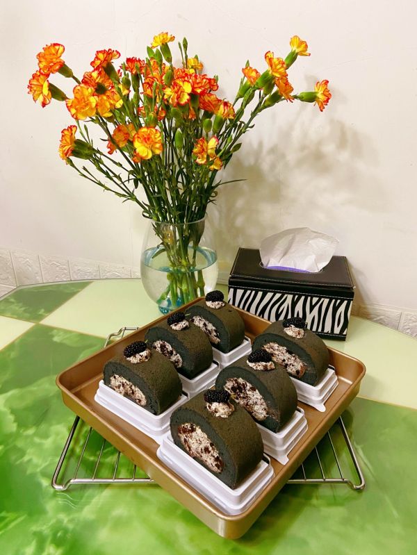 奥利奥桑葚蛋糕卷