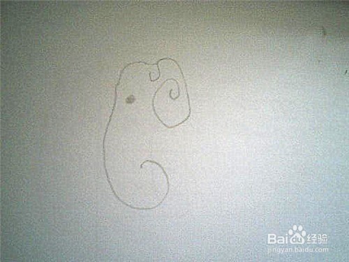 简笔画 大象的画法