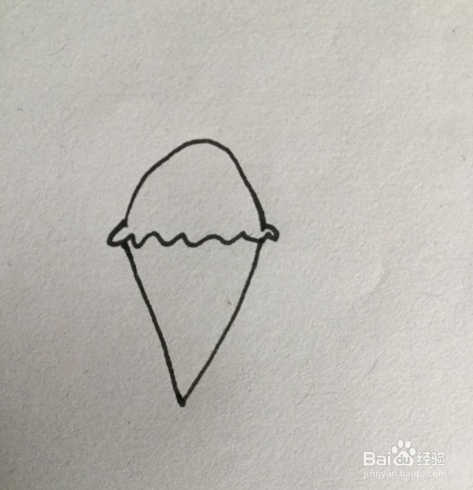 冰激淋简笔画
