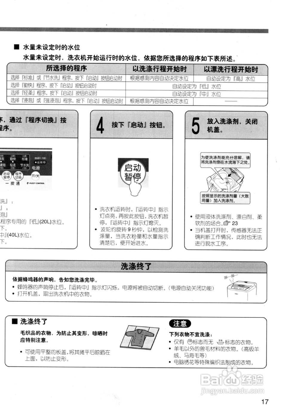 日立全自动洗衣机XQB50-S920使用说明书:[2]