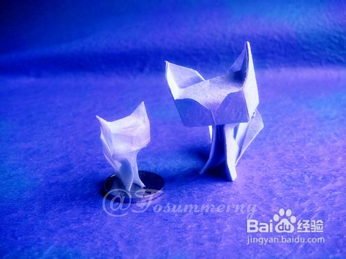 【天の折馆】焰尾方块猫折纸实拍教程(下篇)