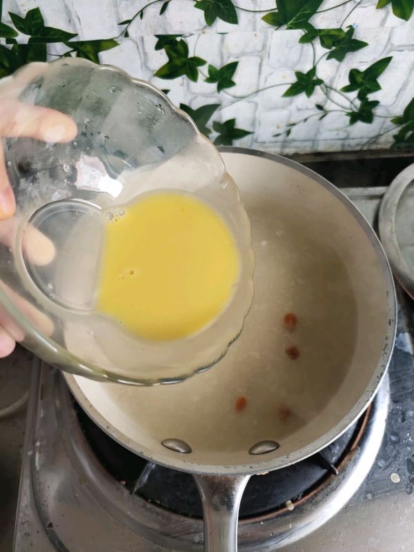 开胃滋补枸杞米酒蛋花汤