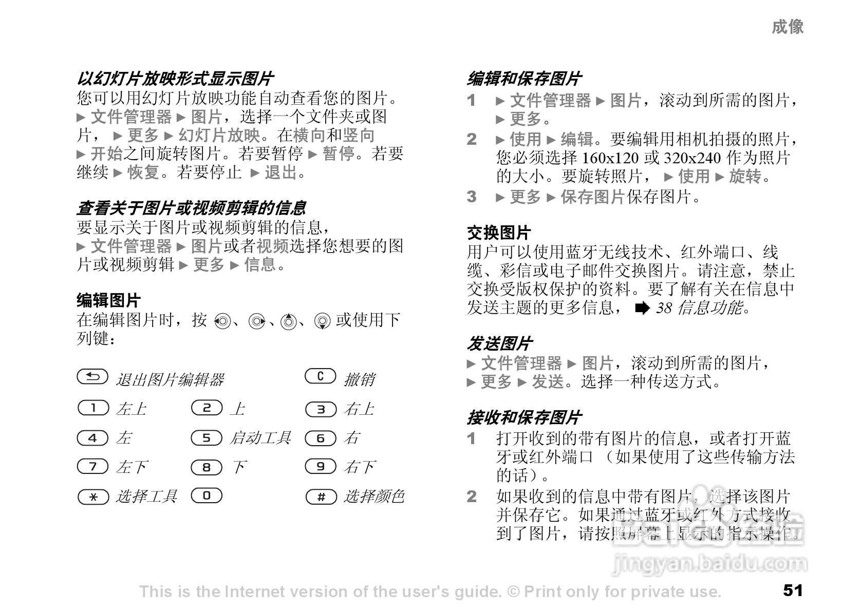 索尼爱立信S700C手机使用说明书:[6]