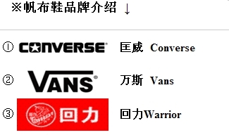 帆布鞋品牌推荐，帆布鞋什么牌子好