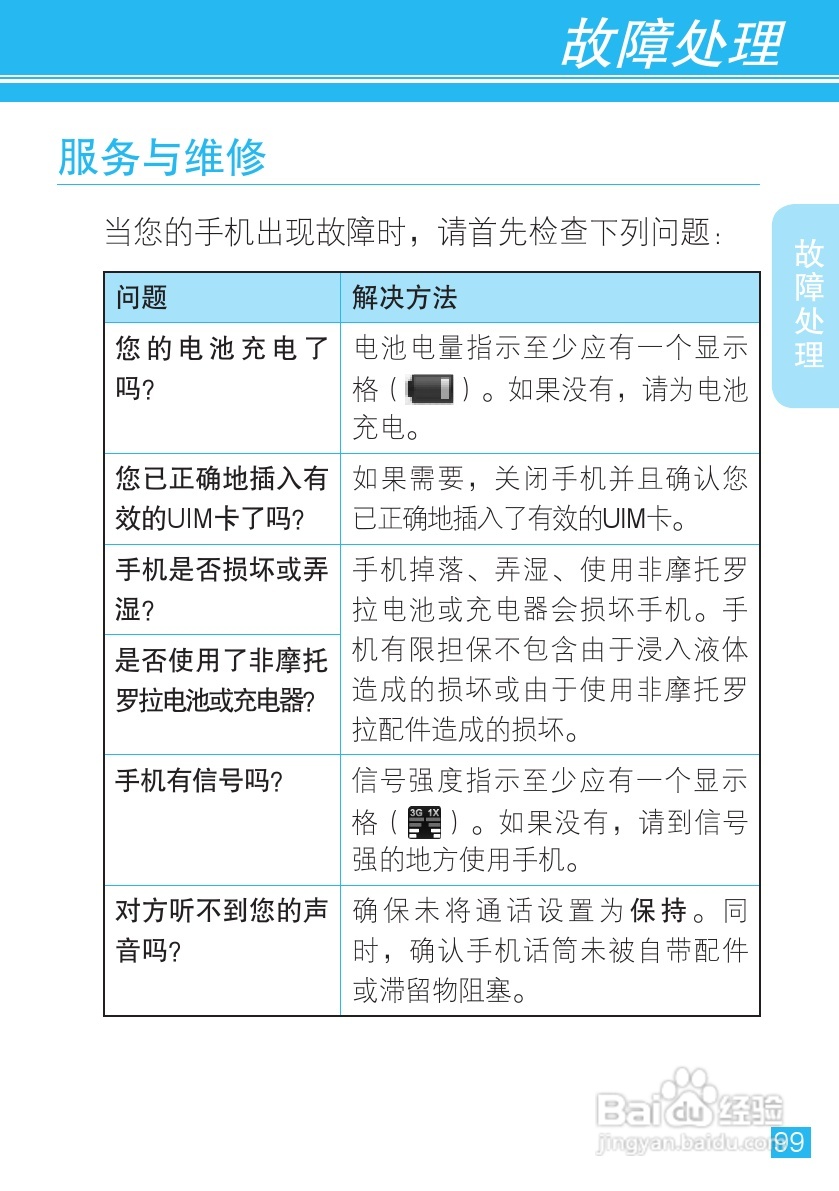 摩托罗拉手机Me811型使用说明书:[10]