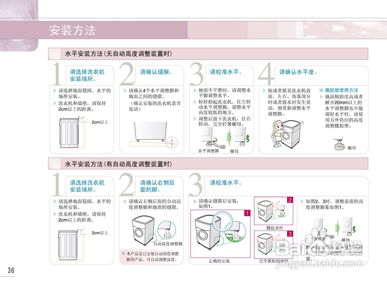 LG WD-R1223UD洗衣机使用说明书:[4]