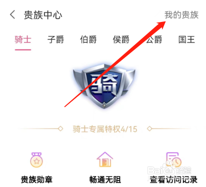 安卓版爱聊如何查看我的贵族