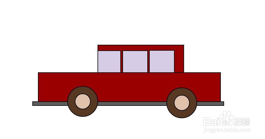 flash绘制一部扁平风格的车子教程