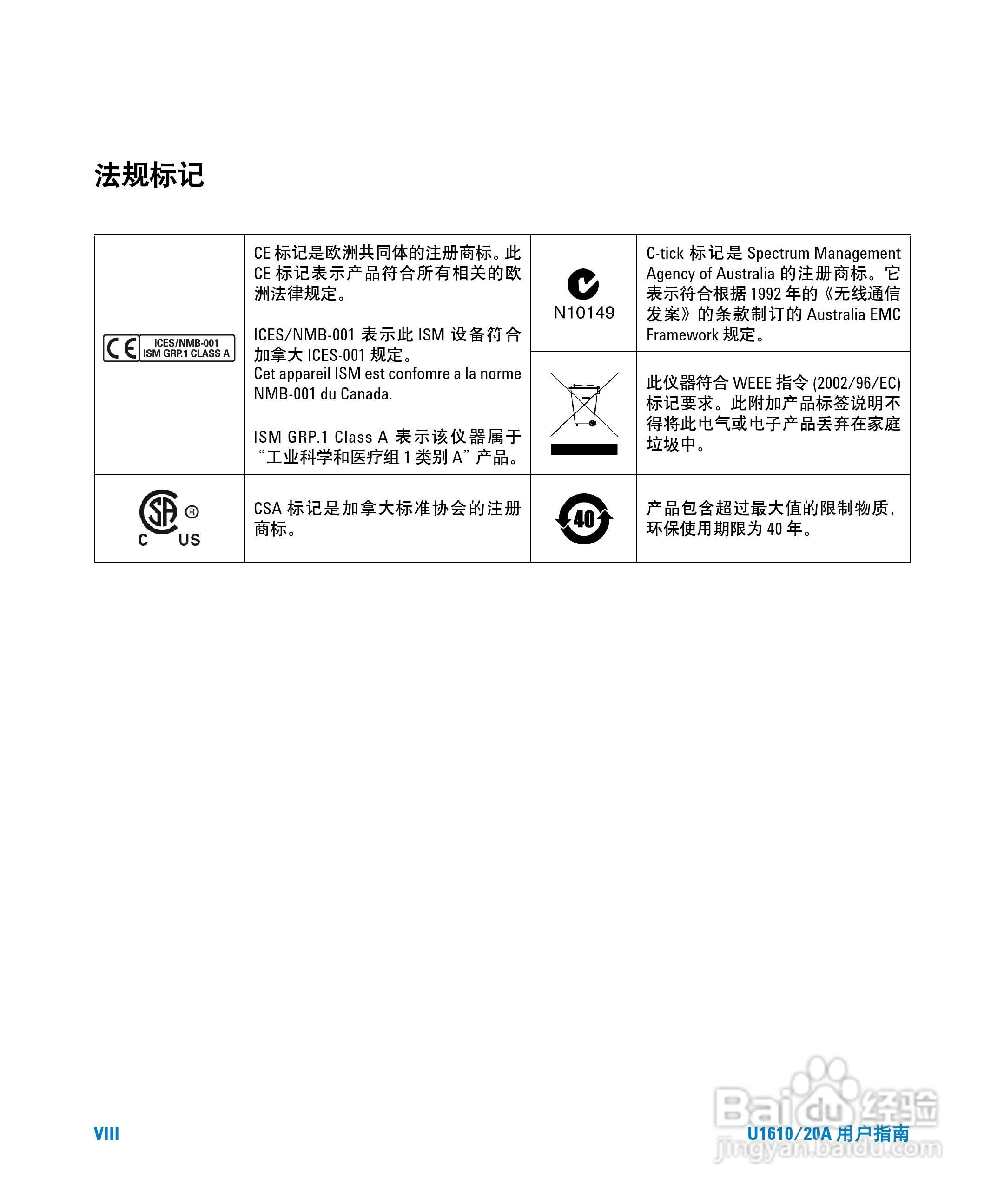 安捷伦U1620A手持式数字示波器用户手册:[1]