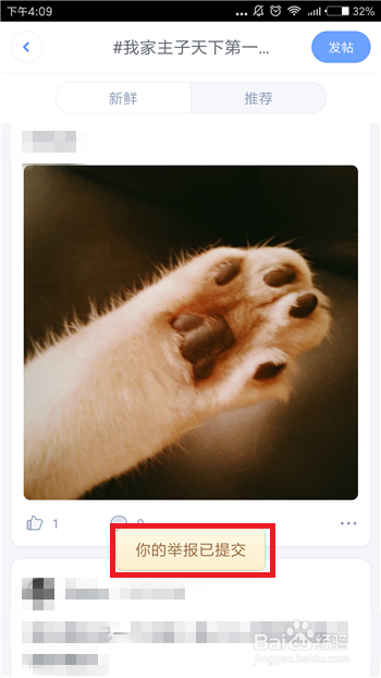 子弹短信怎么举报违规帖子