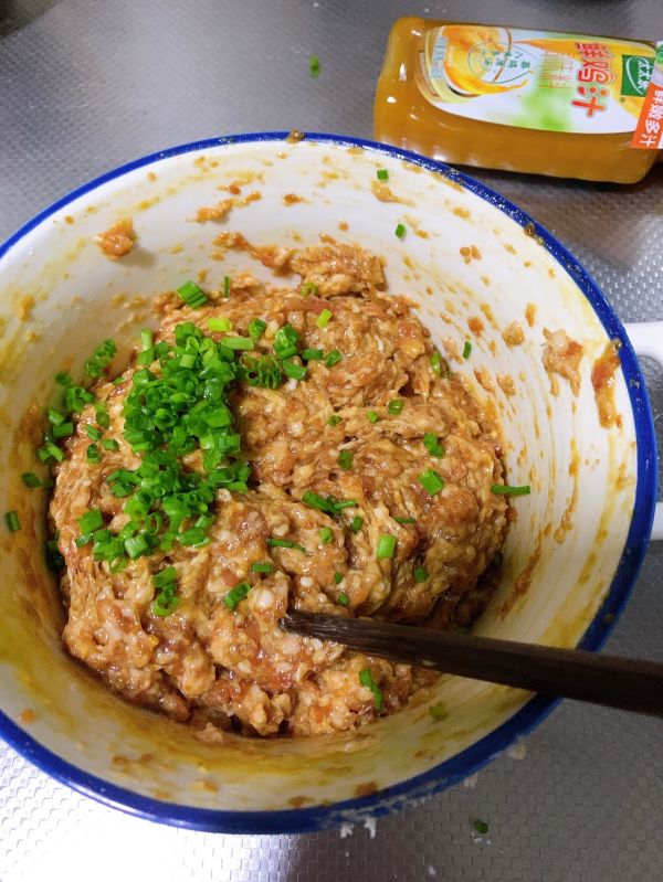 荠菜猪肉馅手工饺子