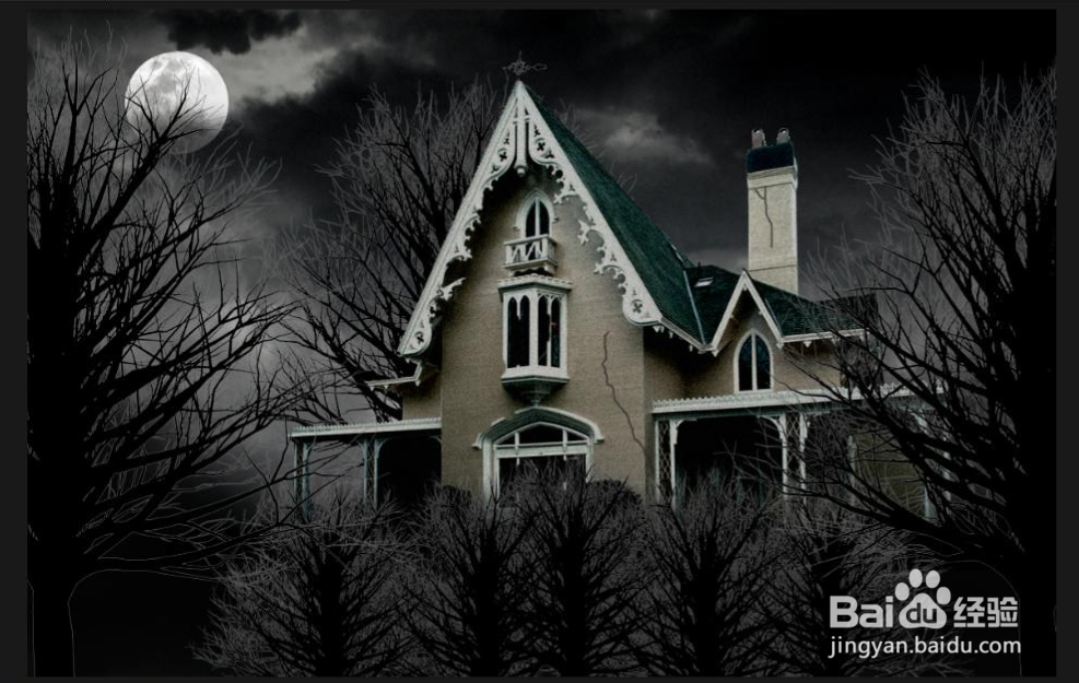 Photoshop之梦游鬼屋3