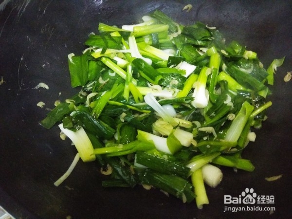 教你做虾皮炒青蒜