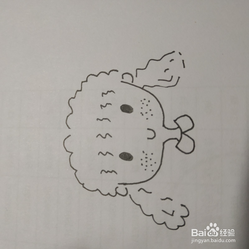 手账本女孩简笔画