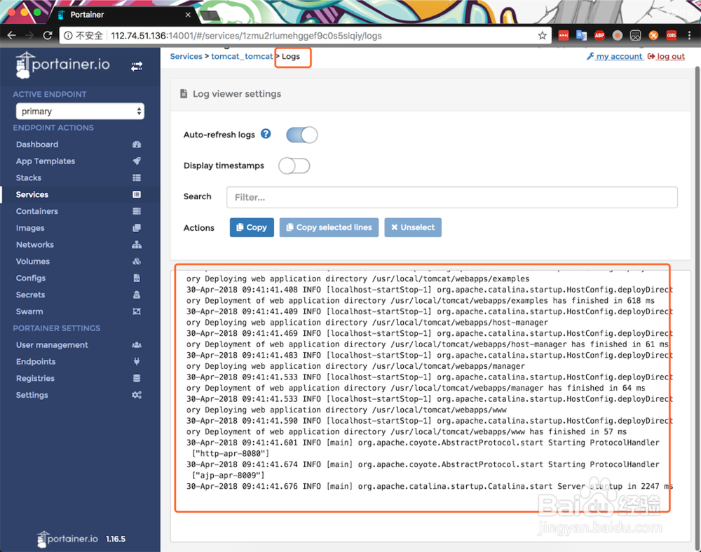 docker swarm部署安装tomcat