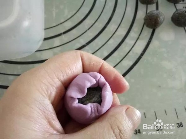 紫薯糯米糍，好吃到口水忍不住流下来！