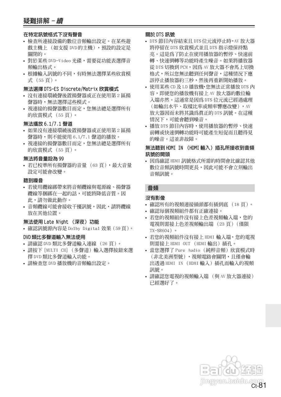 ONKYO TX-SR674AV放大器使用手册.:[9]