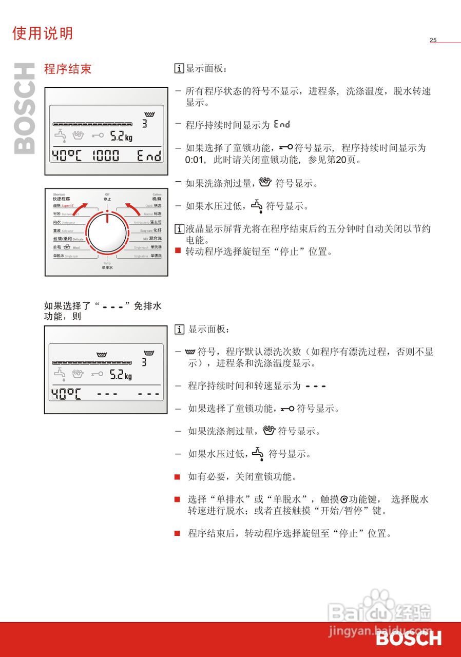 博世WVG20568TI全自动滚筒式洗衣机使用及安装说明书:[3]