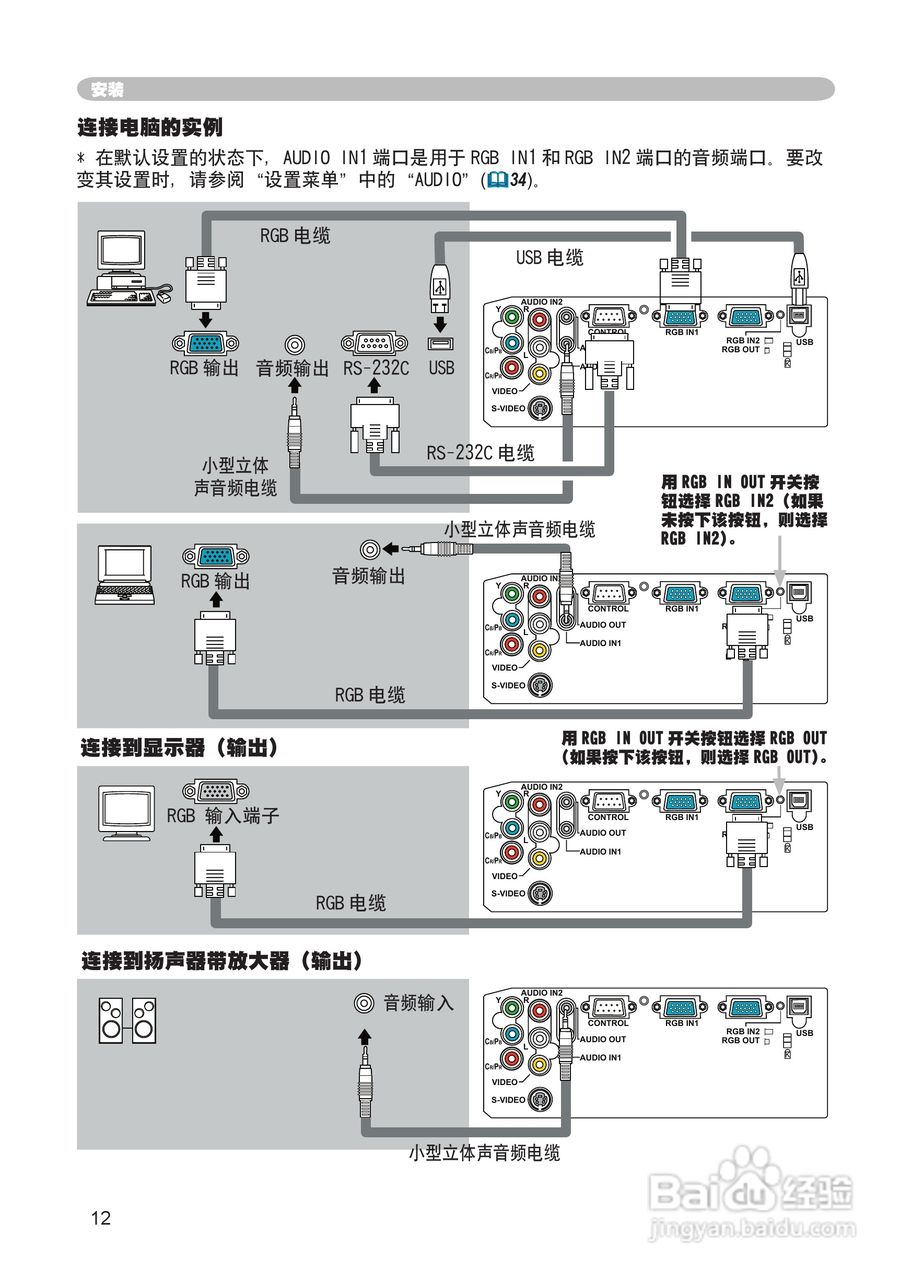 日立 ED-X8250投影机说明书:[2]