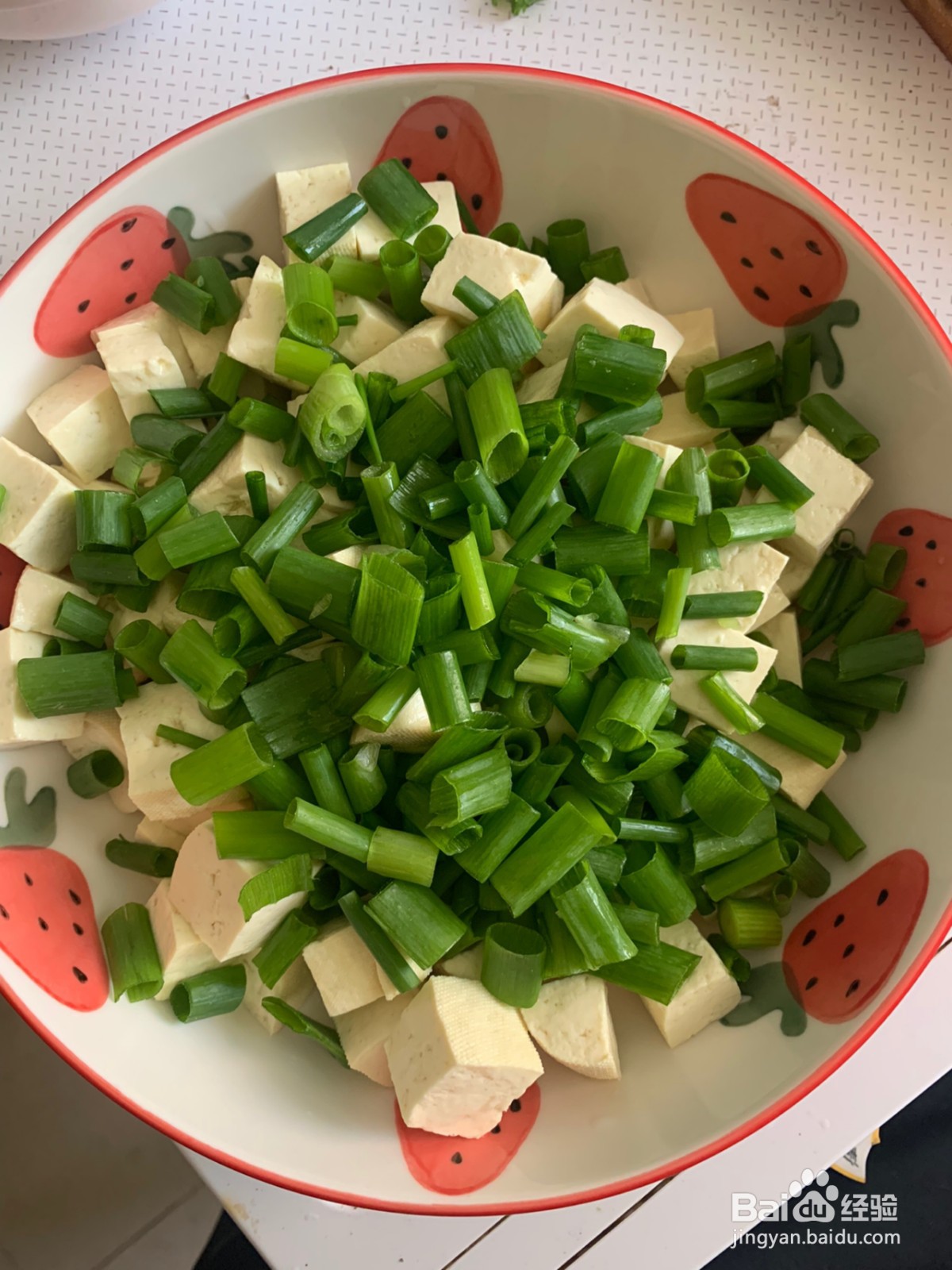 小葱拌豆腐的做法