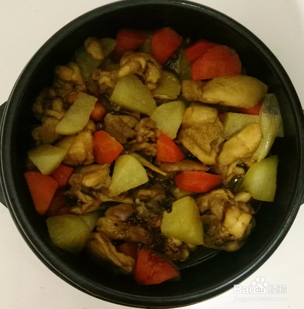 家常菜——土豆胡萝卜炖鸡块
