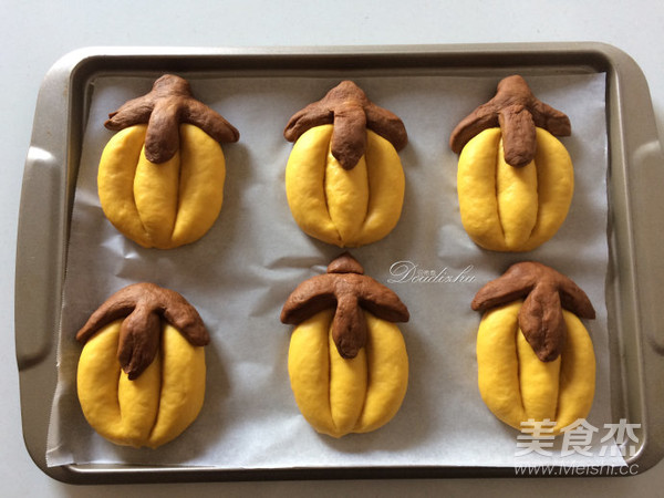 万圣节南瓜面具面包