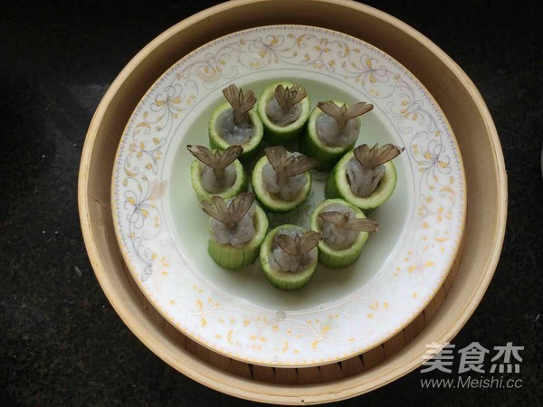 丝瓜蒸虾盅的做法