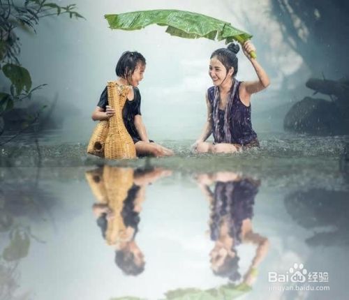 教你用photoshop给照片制作逼真的水中倒影效果 百度经验