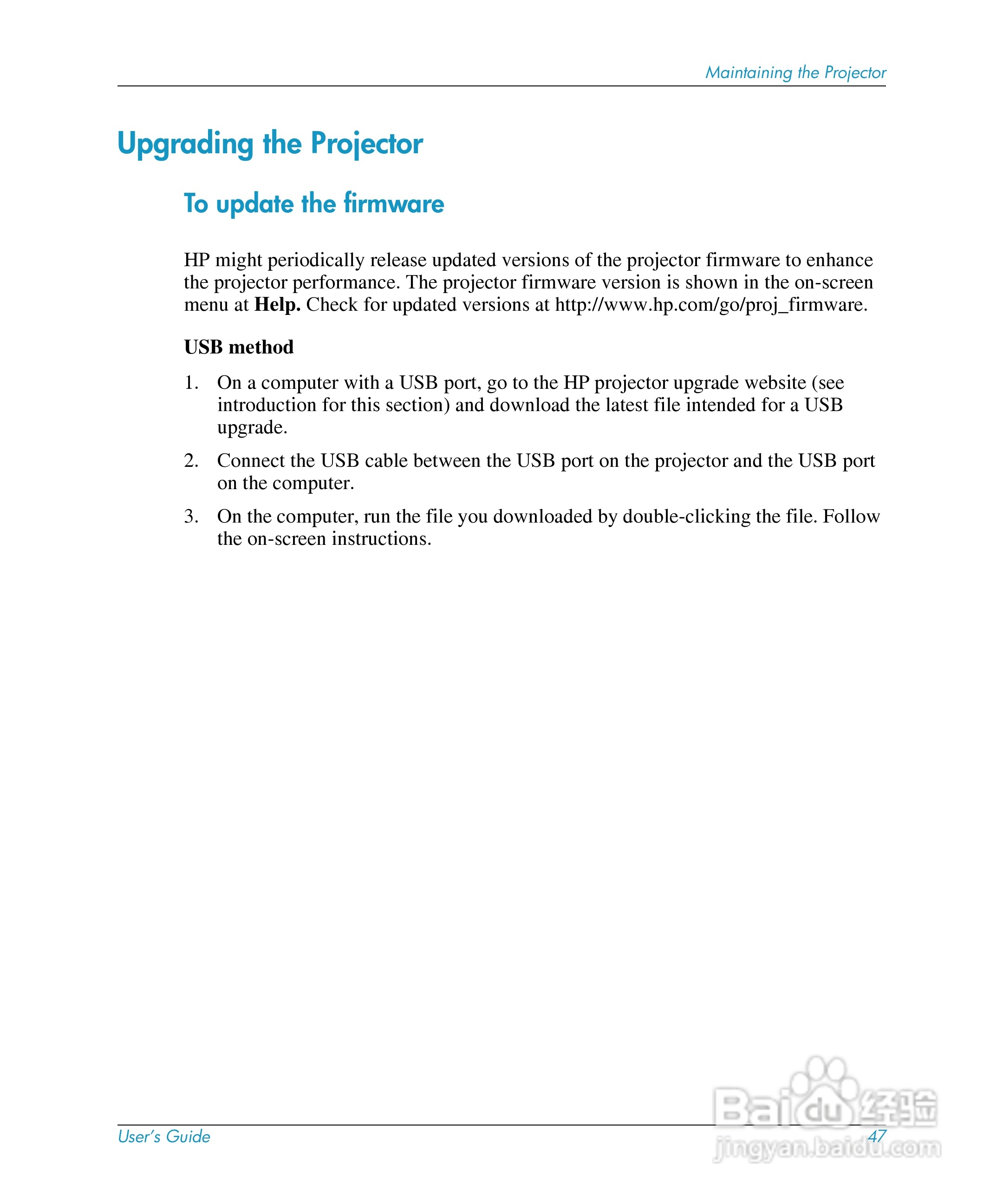 惠普(康柏) HP mp3220 Digital Projector投影机说明书:[5]