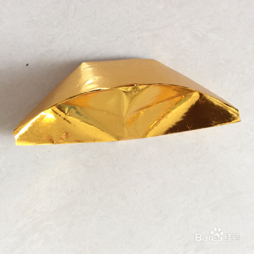 金元宝的折法,很简单的-百度经验