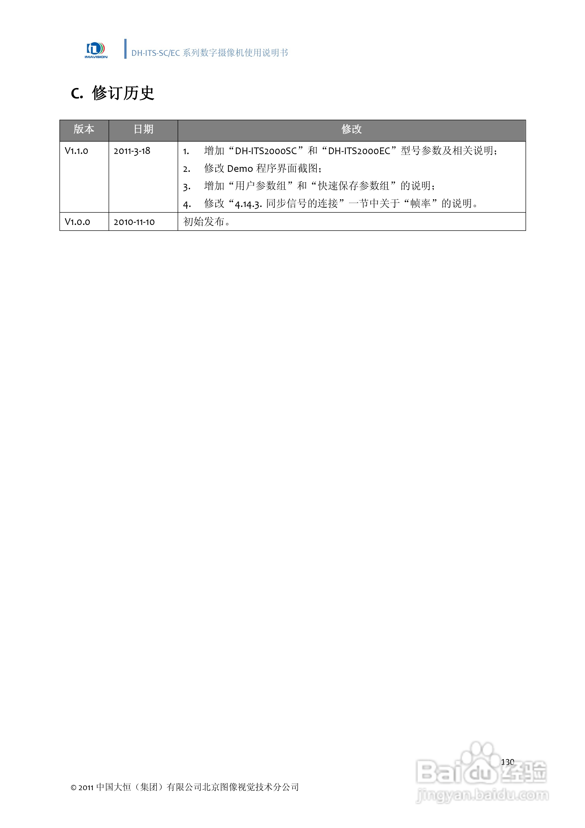 DH-ITS-SC系列数字摄像机使用说明书:[14]