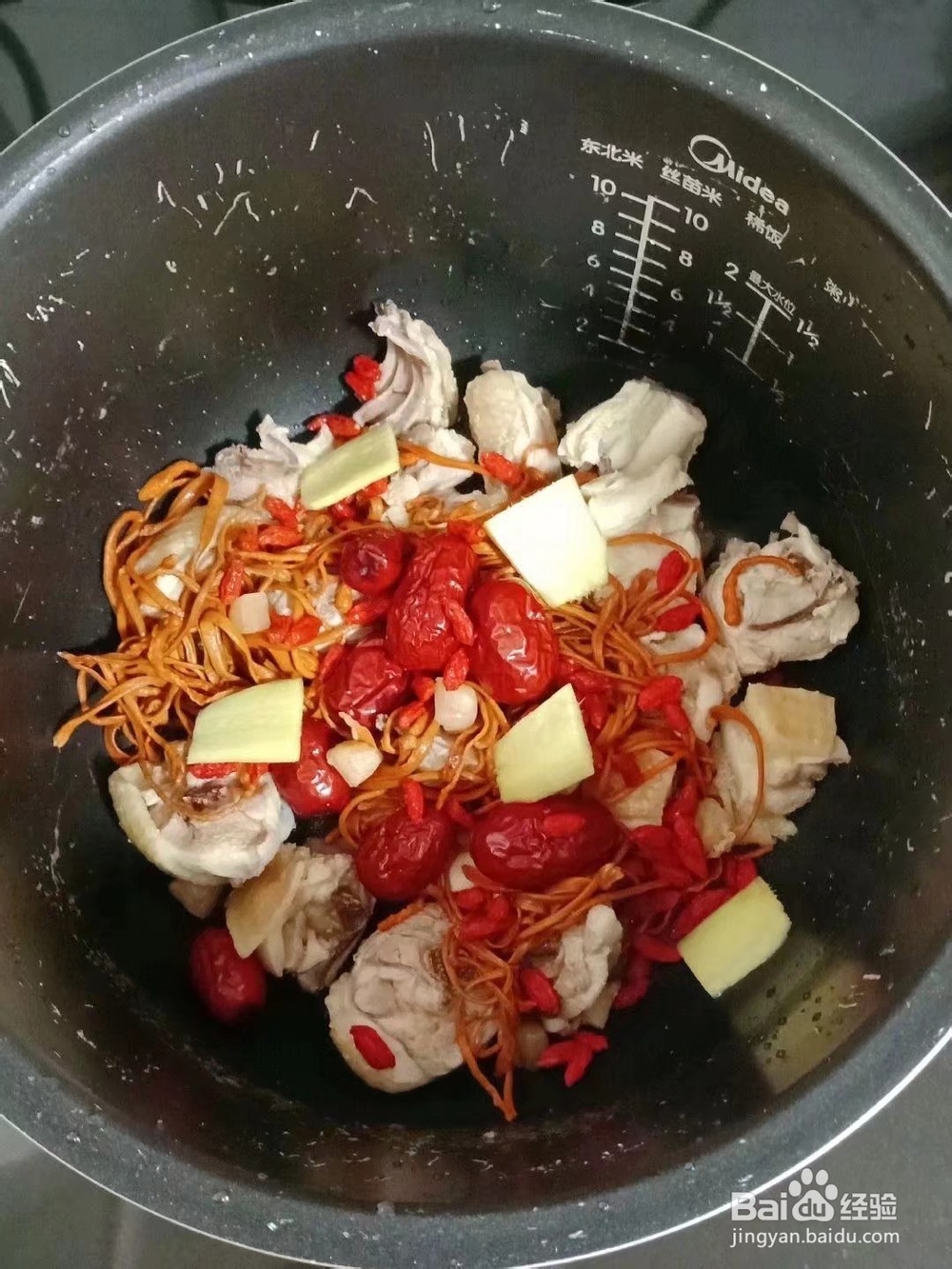 虫草花干贝鸡汤