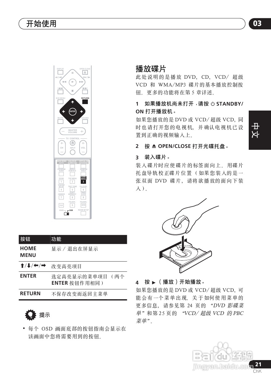 Pioneer XV-DV313/DV515TA家庭影院使用说明书:[2]
