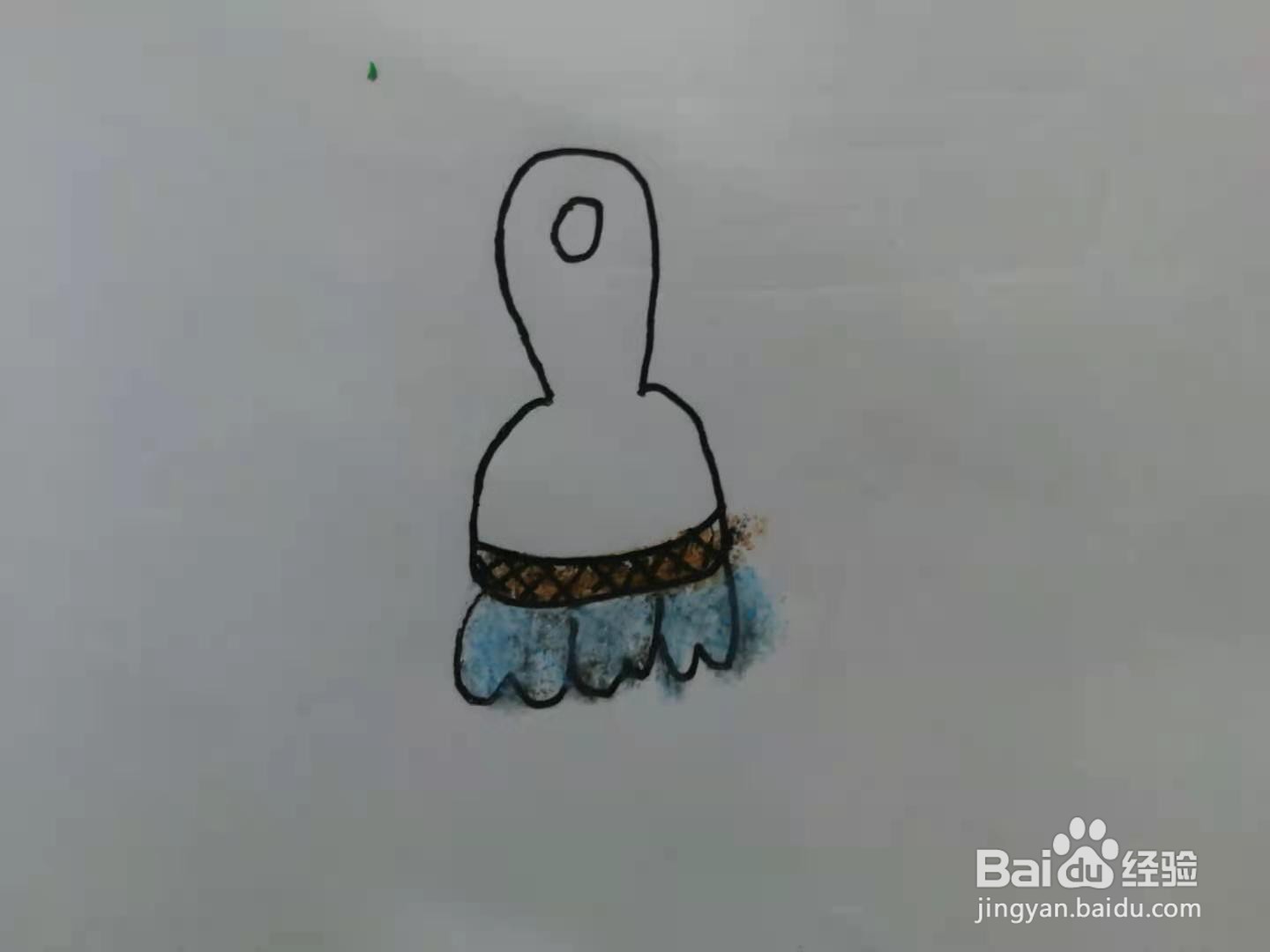 简笔画小刷子