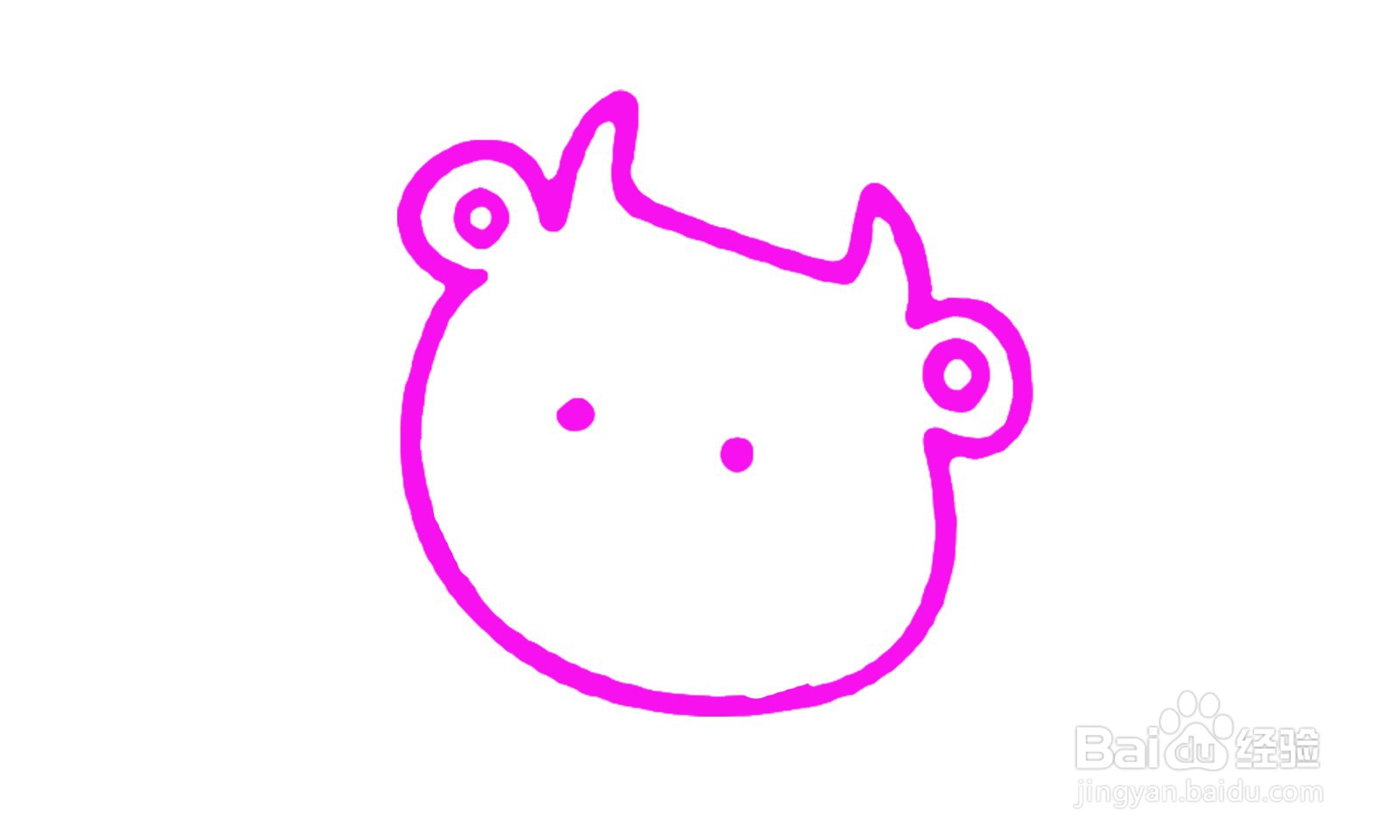 如何画出一个可爱的小牛简笔画
