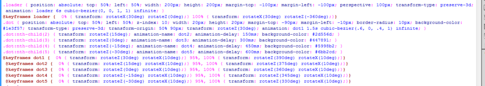 CSS3小球循环转圈加载特效