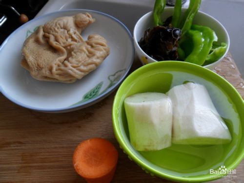 艳丽蚝油山药肚片