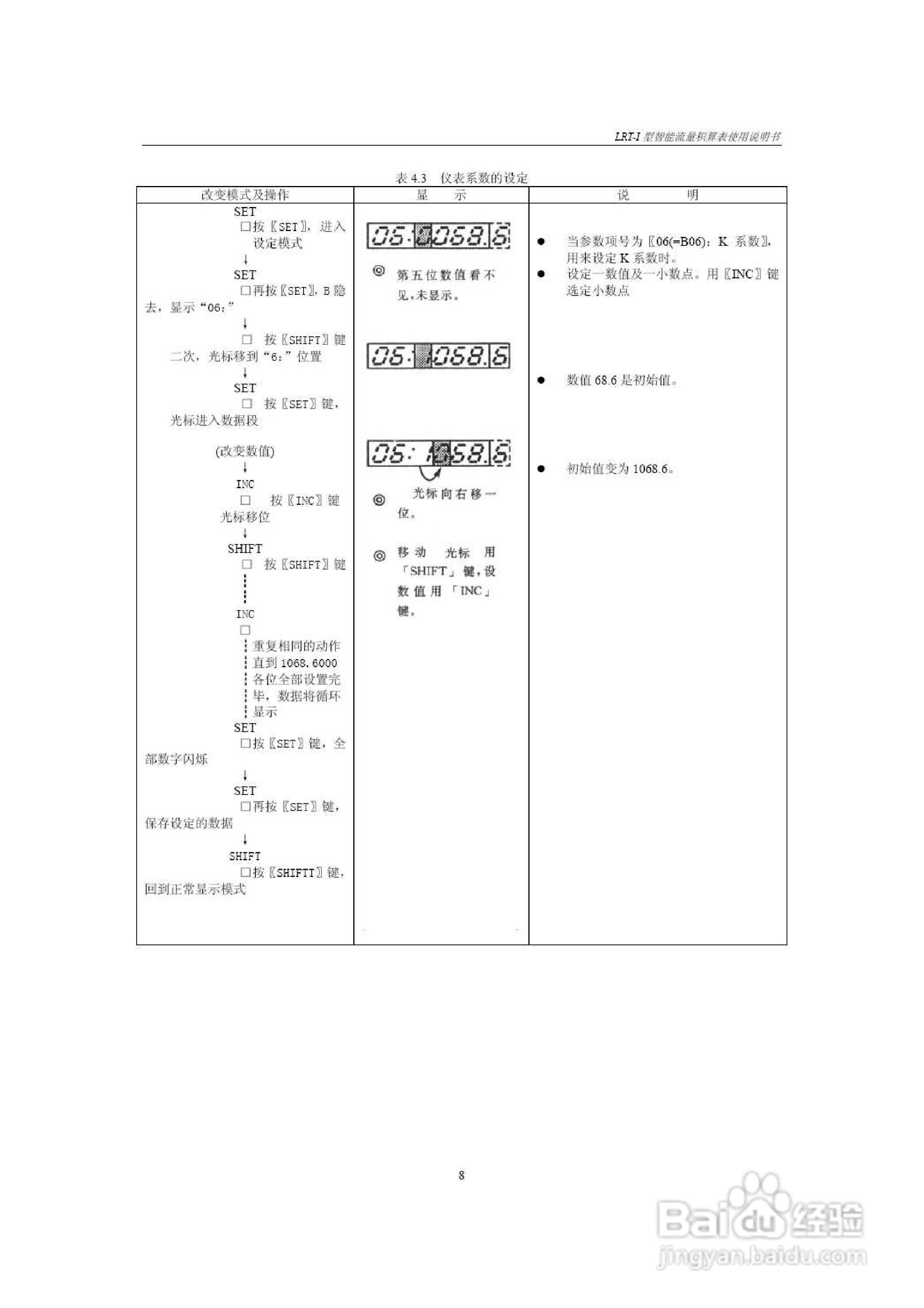 LRT-I现场流量积算仪说明书