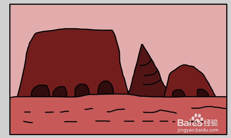 flash绘制一个火星地面的背景