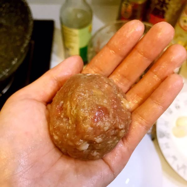 照烧包心牛肉丸