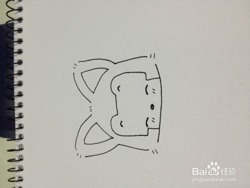 可爱阿狸简笔画