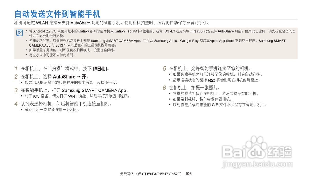 三星ST151F数码相机说明书:[11]
