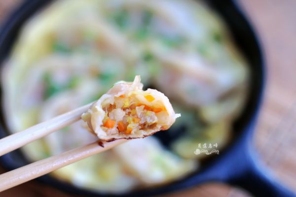 蔬菜肉末鸡蛋煎饺
