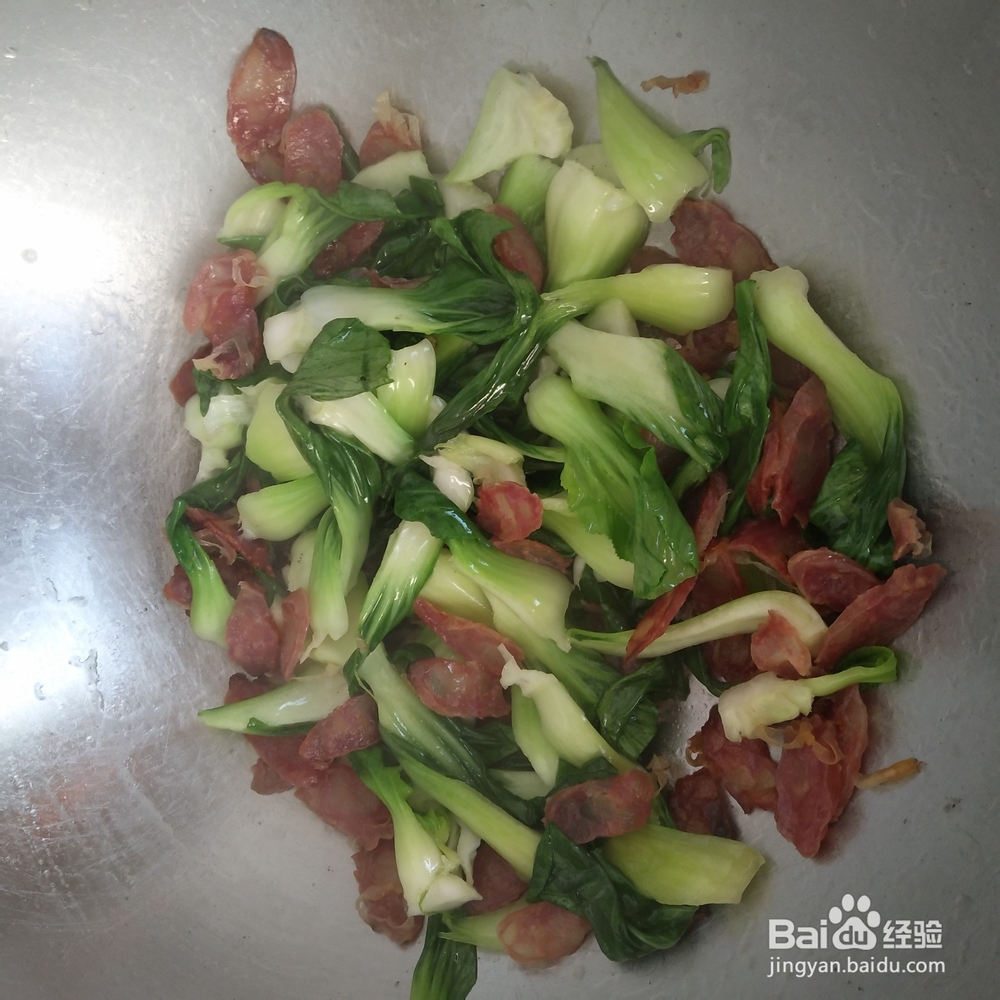 腊肠炒米粉的做法