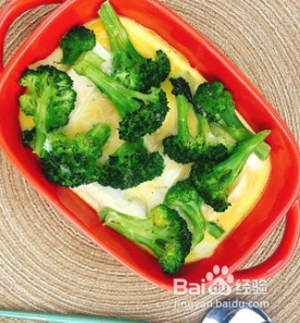 西蓝花豆腐蛋羹的做法